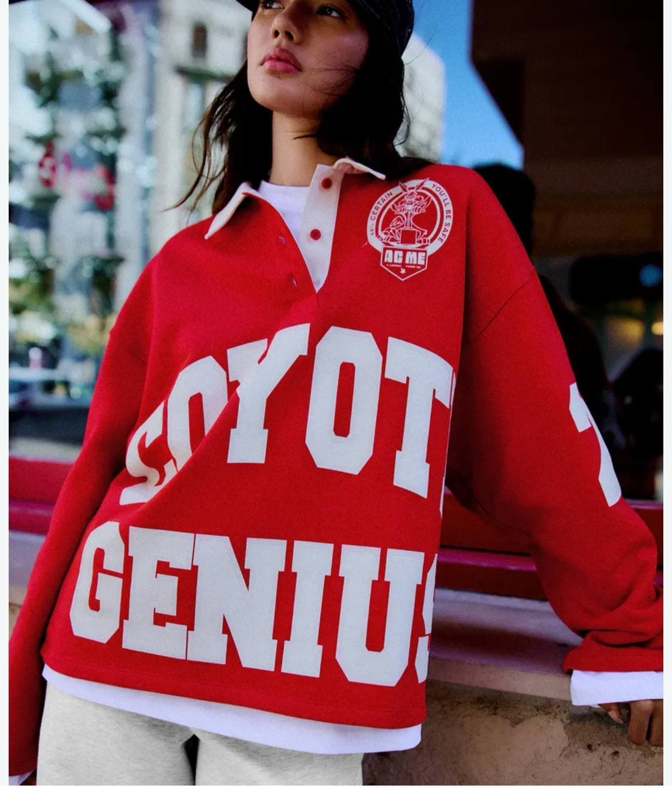 تيشيرت احمر Bershka