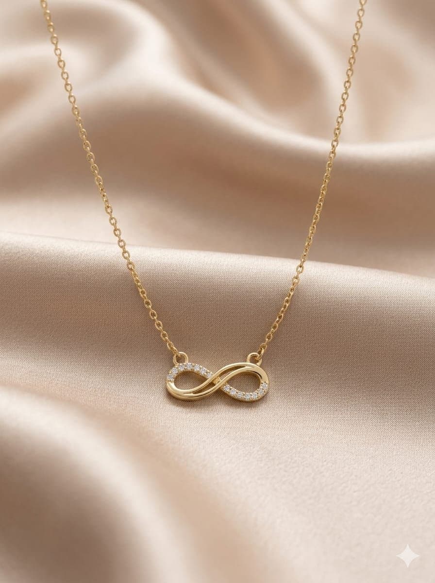 Golden Infinity Necklace