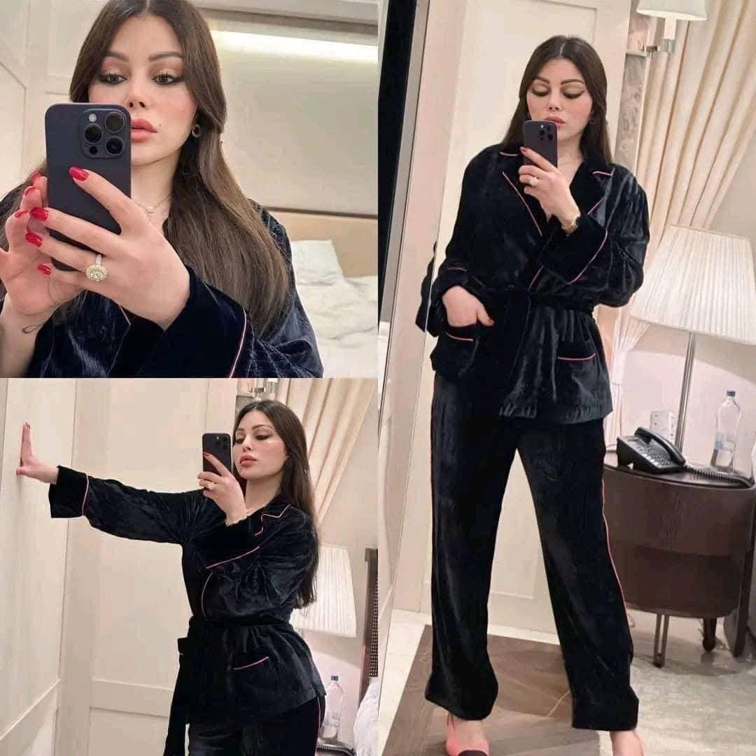 بيجامة قطيفة 