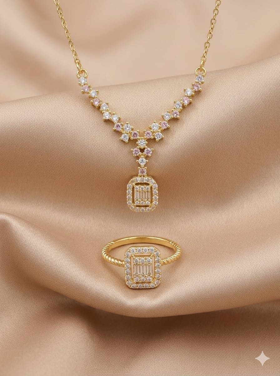 طقم سلسلة وخاتم باغيت فاخر 